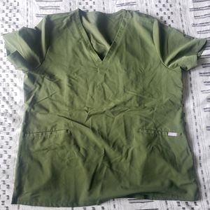 Figs Dark Olive Scrub Top XXL